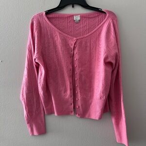 a new day Pink Women's Cardigan Sweater